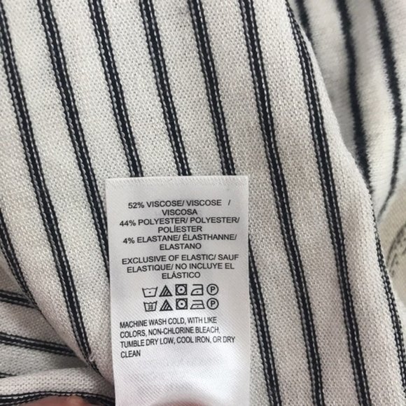 Lucky Brand Stripe Cloud Jersey Smocked Cuff Pullover - Picture 6 of 8